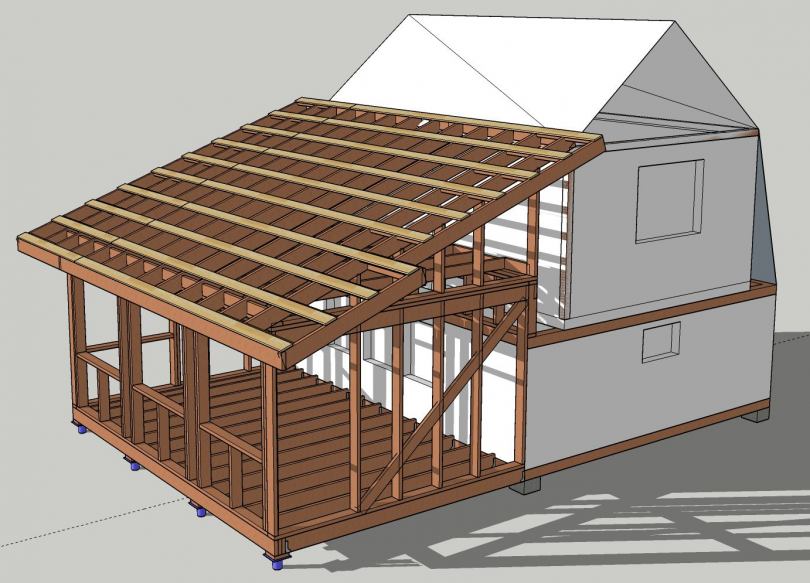 Как на даче построить пристрой к дому